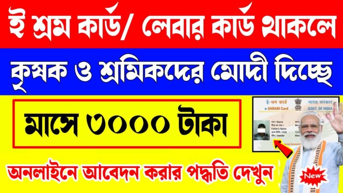 e shram card 3000 pension