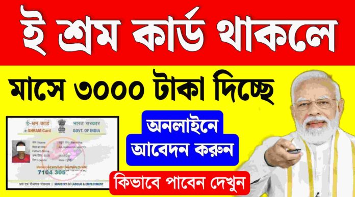 E Shram Card 3000 Pension