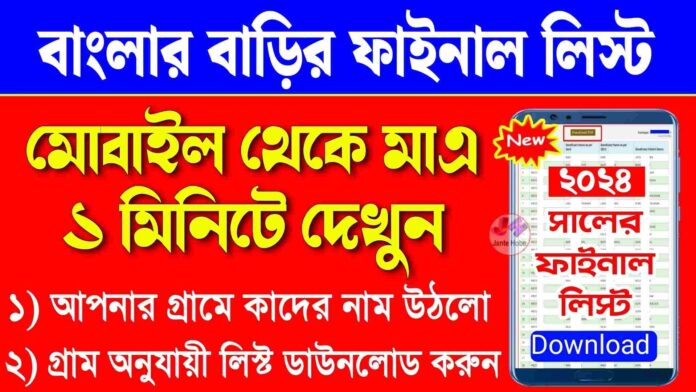 bangla awas yojana list 2024