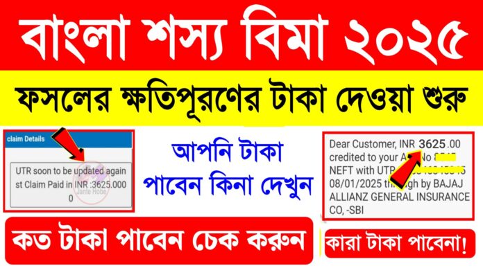 Bangla Shasya Bima Payment Status