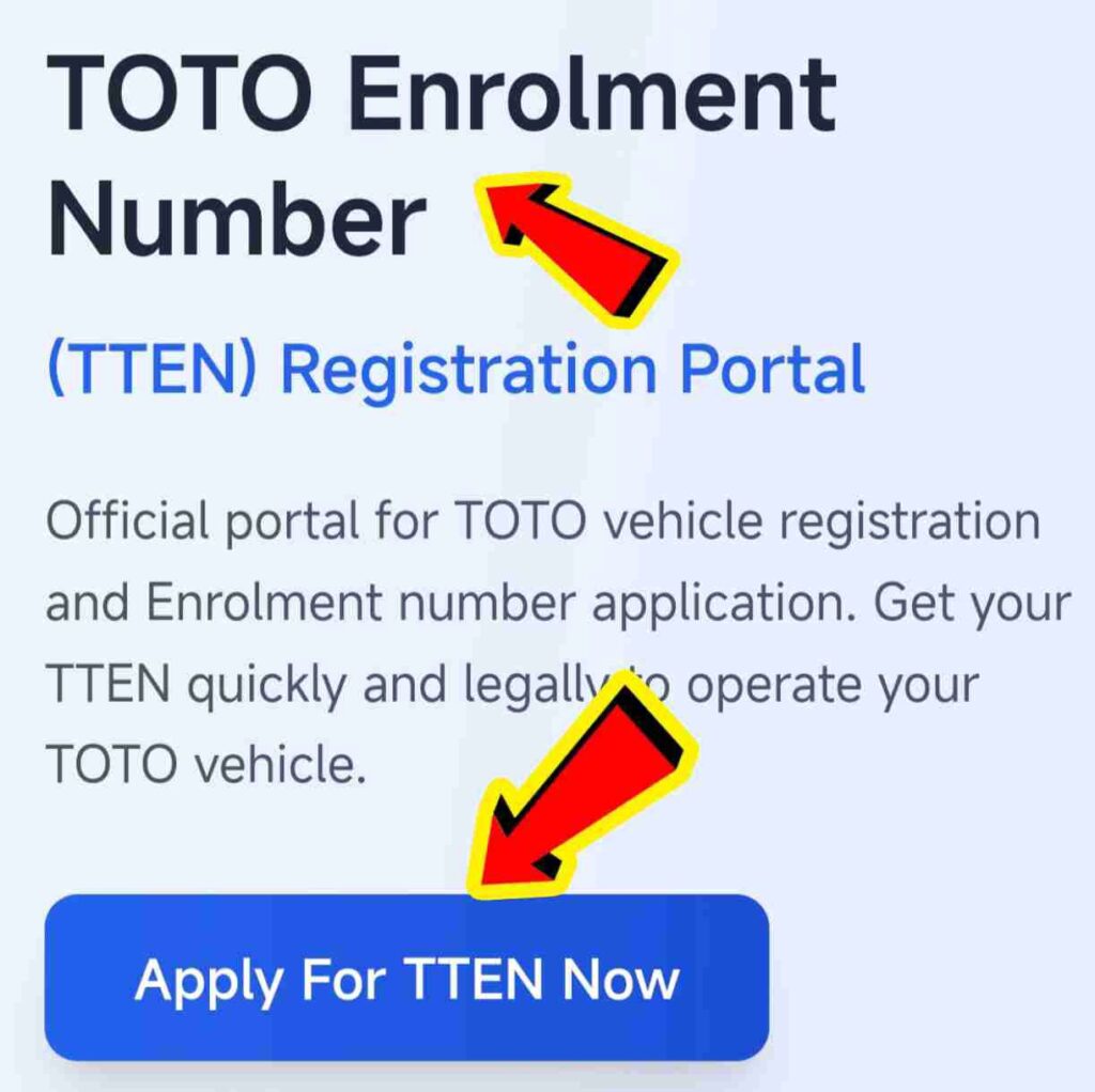 Toto Registration Online
