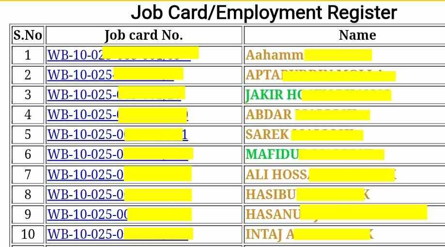 wb job card list download